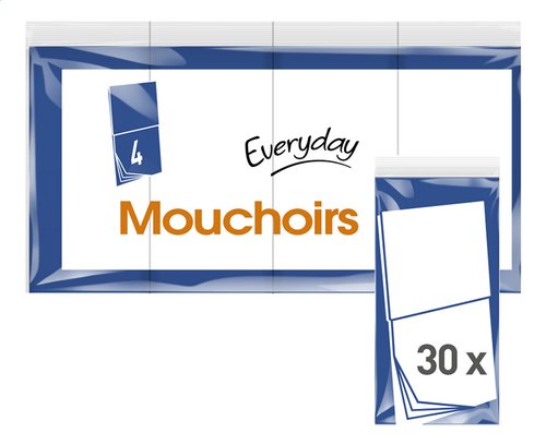 EVERYDAY mouchoirs 4é 30x10pc