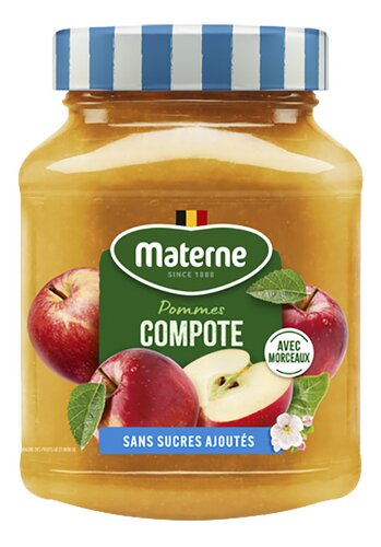 MATERNE COMPOTE POMMES GRANITE SANS SUCRES AJOUTES 350g 22/11/2025