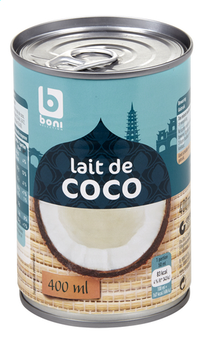 Boni Selection Lait De Coco 400ml Boite Colruyt