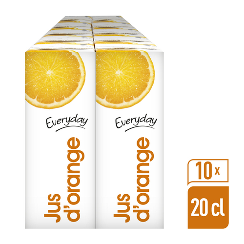 Everyday Jus D Orange Brique 10xcl Colruyt Collect Go