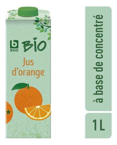 Boni Selection Bio Jus De Fruit Orange 1l Brique Colruyt