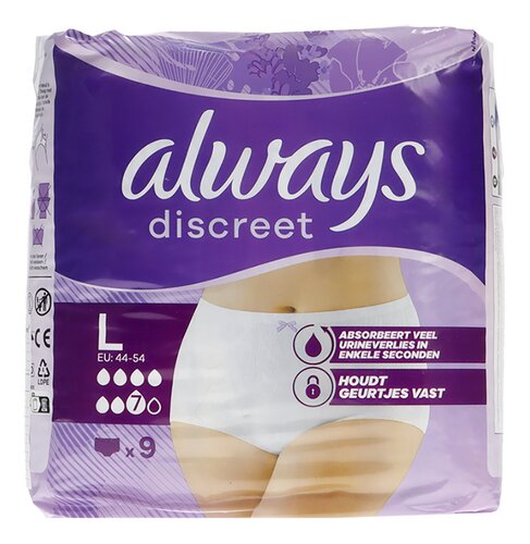 ALWAYS DISCREET inco broekjes large 9st