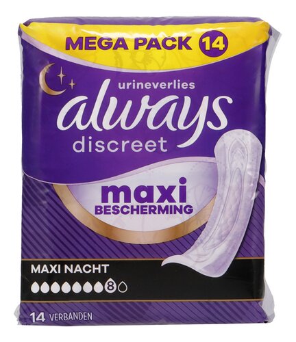 ALWAYS DISCREET inco vb maxi night 14st