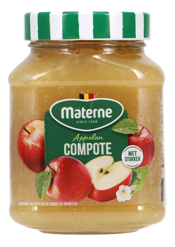 MATERNE appelcompote stuk bok 375g