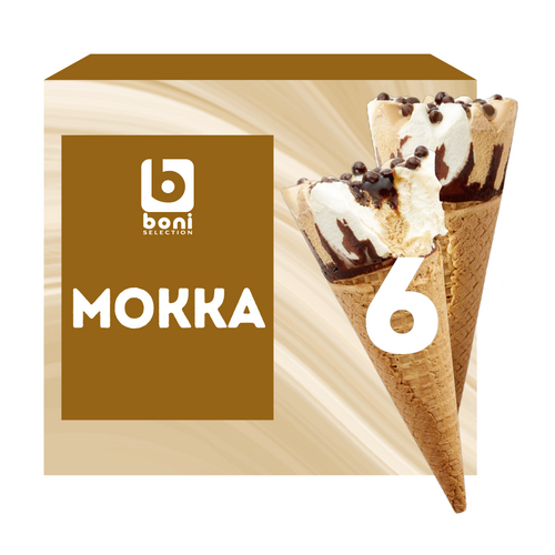 BONI mokka hoorntjes 6x120ml