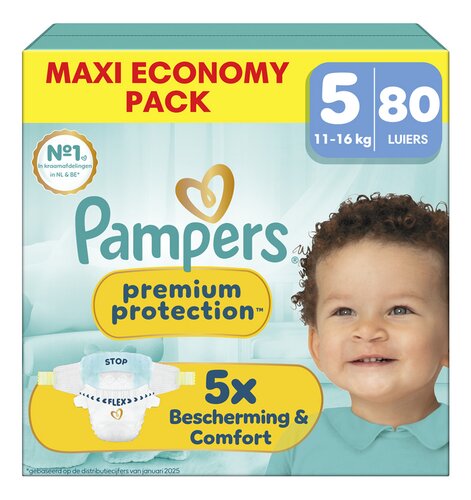 PAMPERS Prem.prot.luiers M5 econ. 80st