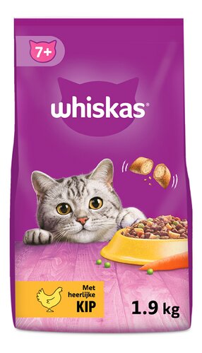WHISKAS Dry kip 7+ 1,9kg