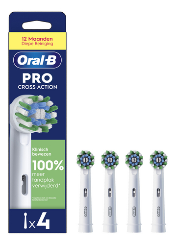 ORAL-B opzetborstels cross action w. 4st
