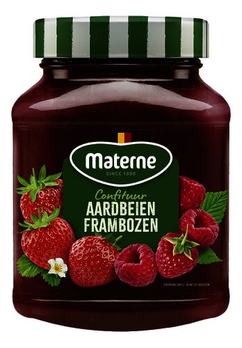 MATERNE confituur aardbei-framboos 450g
