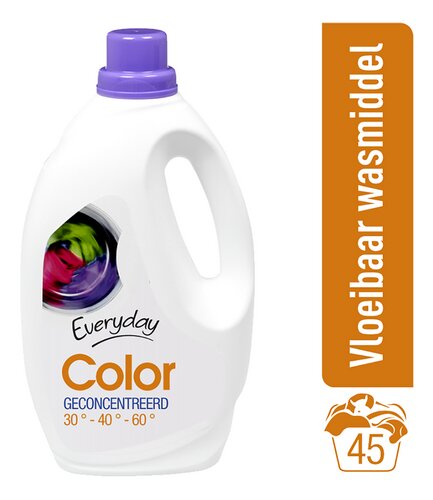 Verslagen Stimulans Teken EVERYDAY vl.wasmiddel Color 45d 2,475L | Colruyt - Collect&Go