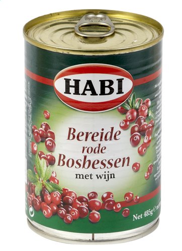 HABI bosbessen bereid met wijn blik 485g