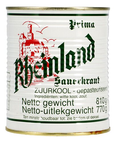 RHEINLAND zuurkool blik 810g