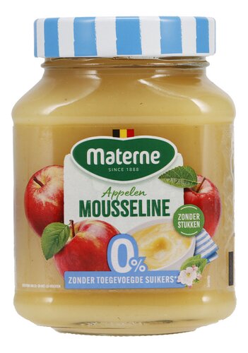 MATERNE appelmous.zond.t.suik. bok 360g