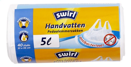 SWIRL pedaalemmerzak antibact. 40x5L