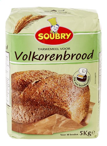 SOUBRY bloem volkorenbrood 5kg
