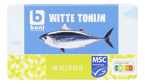 BONI witte tonijn olijfolie MSC 110g
