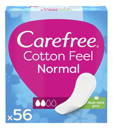 CAREFREE Cotton Feel Normal Aloe 56st