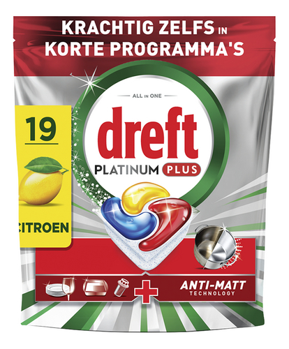 DREFT vaatwastablet.Platinum+ citr. 19st