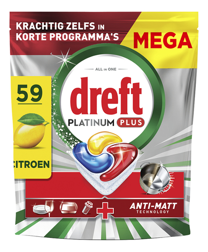 DREFT vaatwastablet.platinum+ citr. 59st