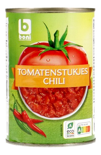 BONI tomatenstukjes chili 400g