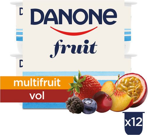 DANONE yoghurt vol fruit 12x125g