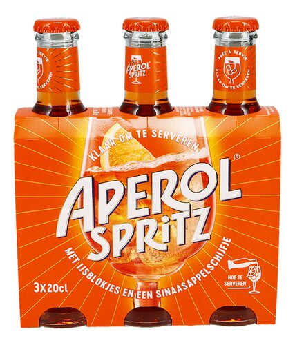 APEROL SPRITZ aperitief 9,0%vol 3x20cl