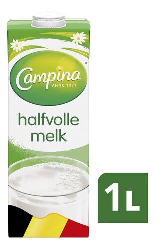 CAMPINA Halfvol Brik 1L