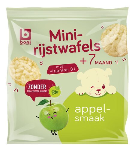 BONI Rijstwafel appel Bio 40g