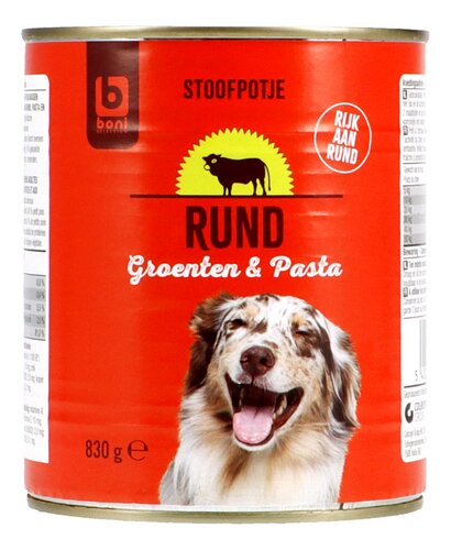 BONI volwassen hond rund stoofpotje 830g