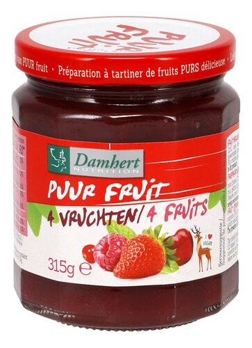 DAMHERT Confituur 4 vruchten SV 315g