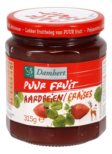 DAMHERT Confituur aardbeien SV 315g