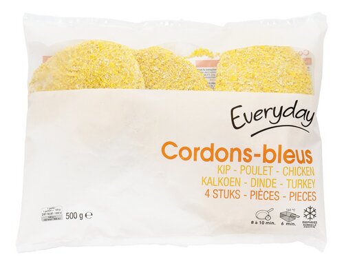 EVERYDAY Cordon Bleu kip kalkoen 500g