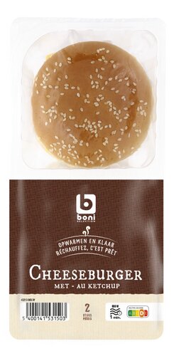BONI Cheeseburger 2 stuks 319g
