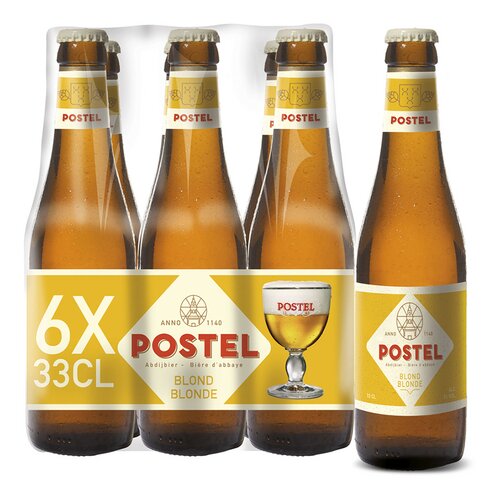 POSTEL abdijbier blond 7,0%vol 6x33cl