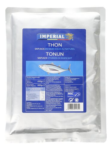 IMPERIAL Tonijn Skipjack eigen nat 650g