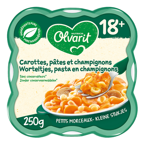 OLVARIT Pasta wortel champign.18m 250g
