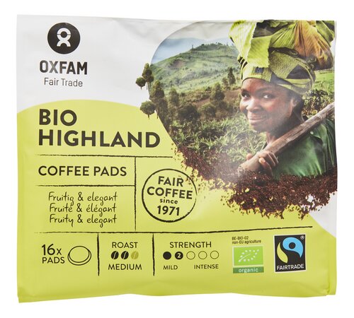 OXFAM FAIRTRADE pads Highland Bio 16st