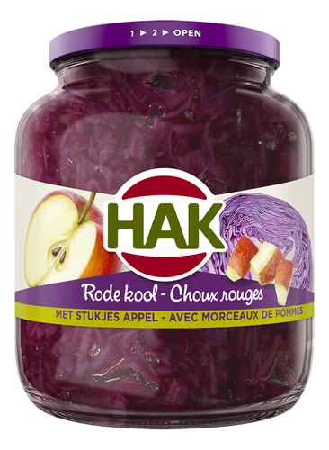HAK rode kool met stukjes appel 700g
