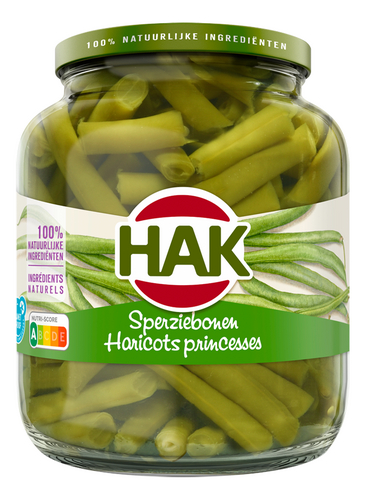 HAK sperziebonen fijn gebroken bio 675g
