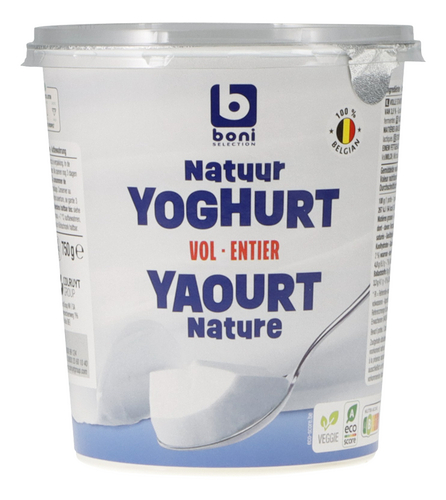 BONI yoghurt vol natuur 750g