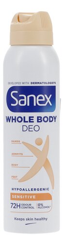 SANEX whole body deo sensitive 150ml
