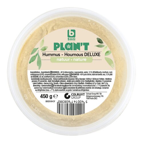 BONI PLAN'T hummus 450g