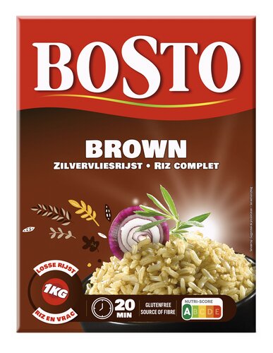 BOSTO Bruin Zilvervliesrijst Los 1kg