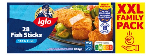 IGLO fish sticks MSC 28st 840g