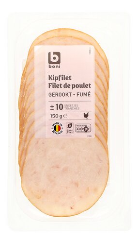 BONI GEROOKTE KIPFILET 150g