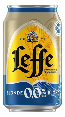 LEFFE bier blond 0,0% blik 33cl