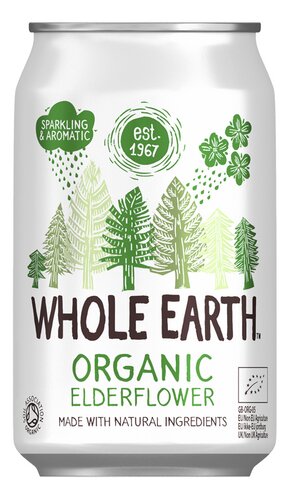 WHOLE EARTH Sparkl. Elderflower Bio 33cl
