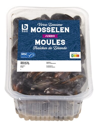 BONI Zeeuwse mosselen Jumbo MSC 2kg