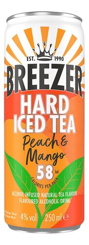 Breezer Aperitief Hard Iced Tea | Peach | Mango 25cl Drankblik