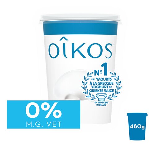 OIKOS Yoghurt 0% natuur 480g